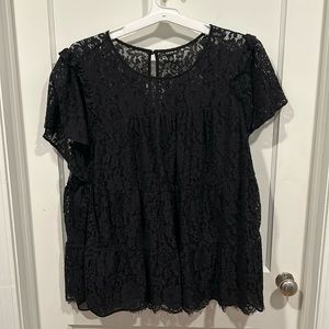 Black Lace Blouse
